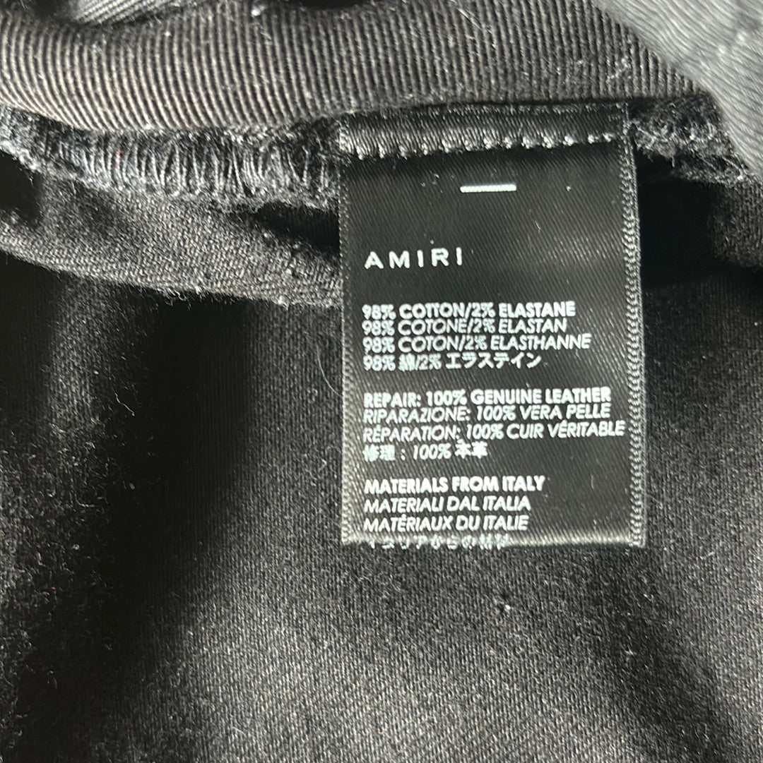 Amiri Jeans Black Zip