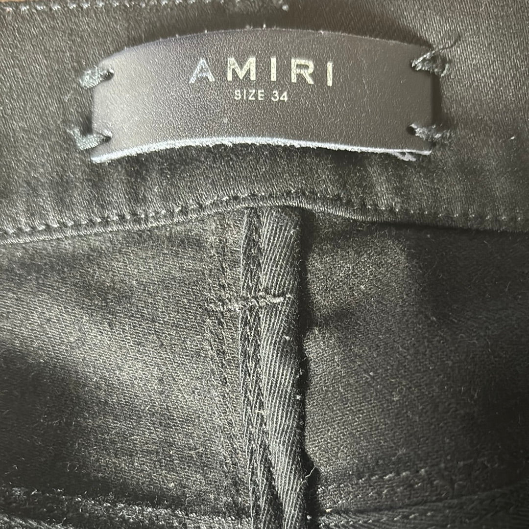 Amiri Jeans Black Zip