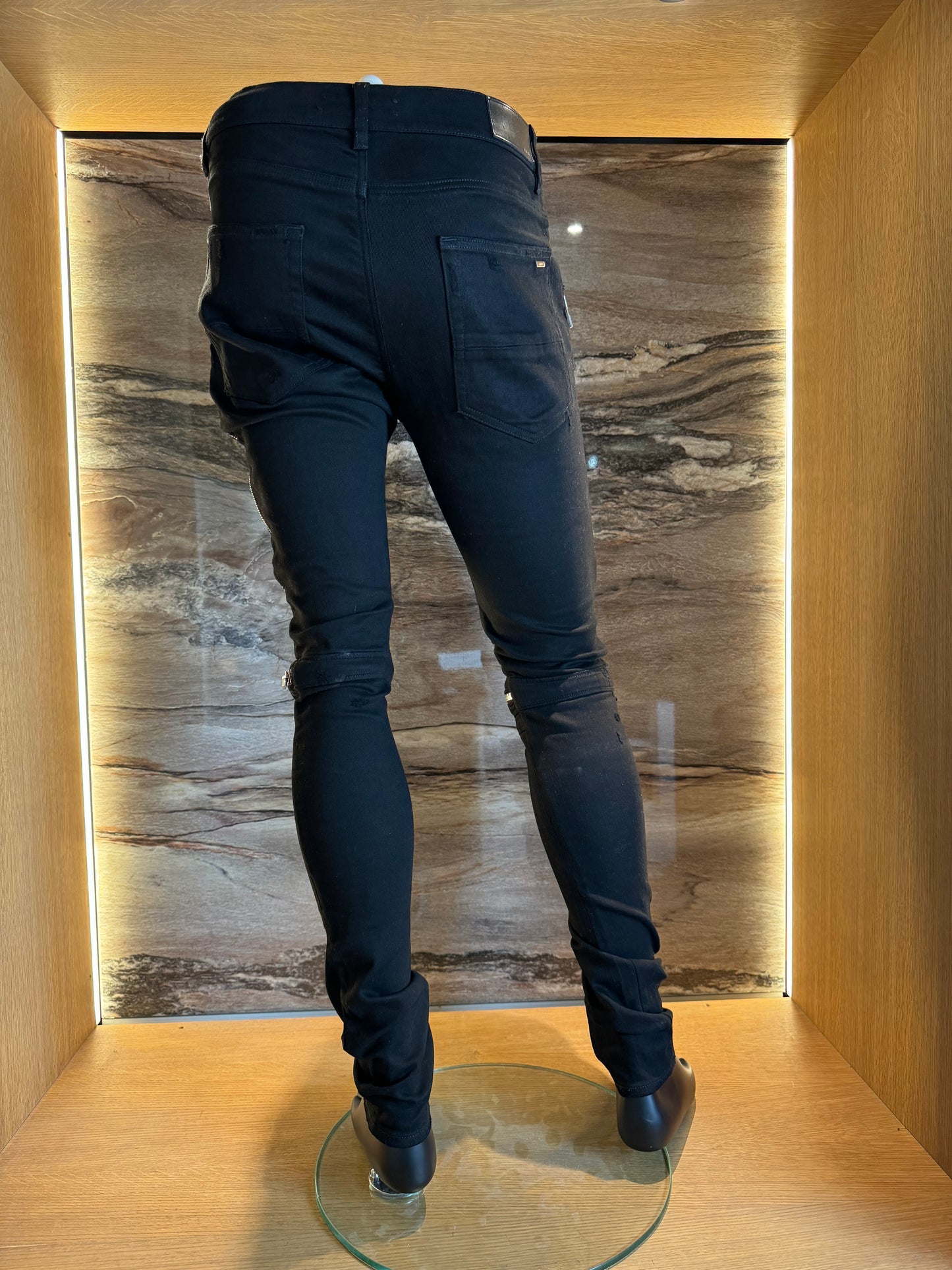 Amiri Jeans Black Zip