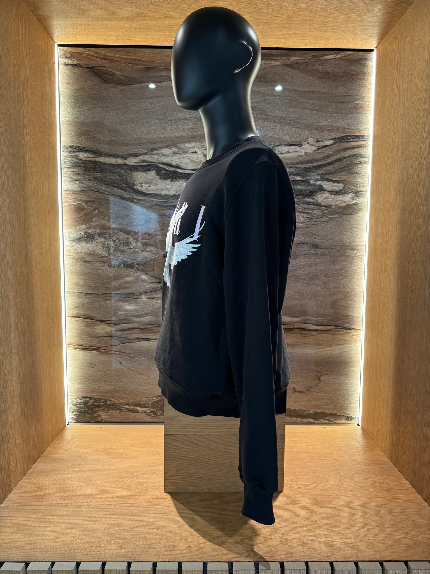 Amiri Sweater Crewneck Dove Print