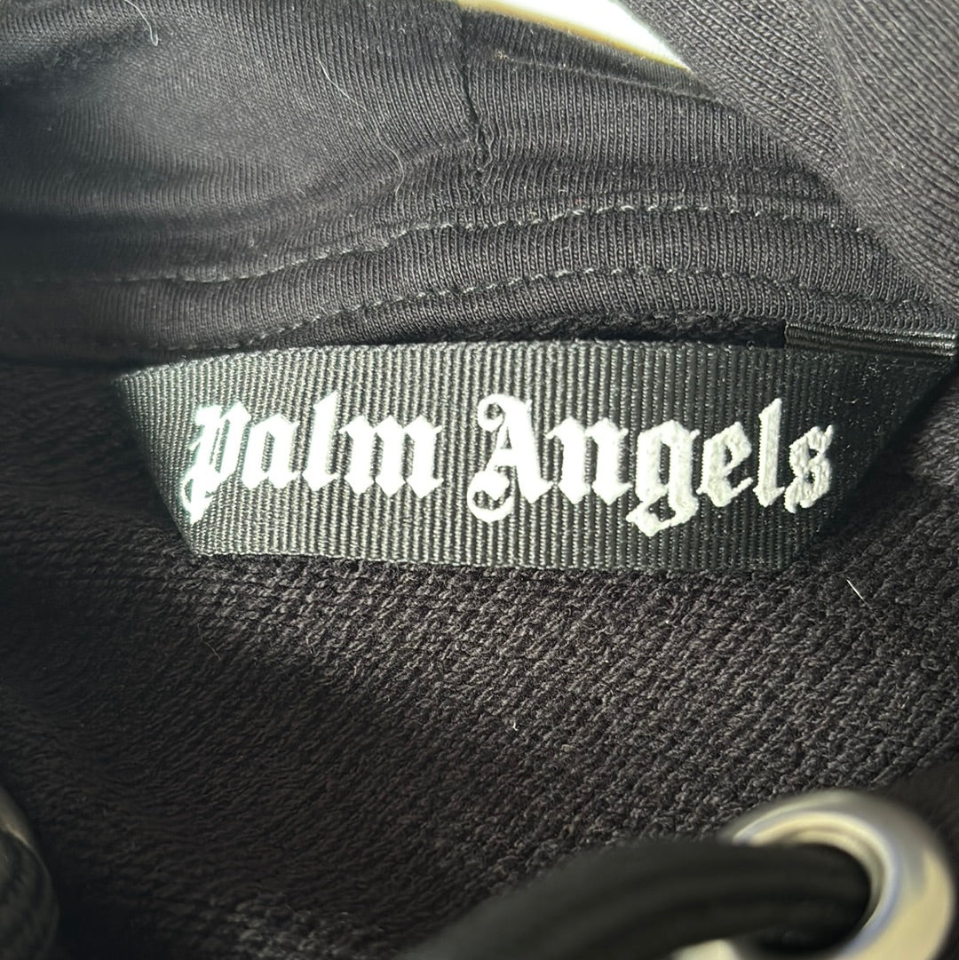 Palm Angels Hoodie Aspen Black Pink Heart