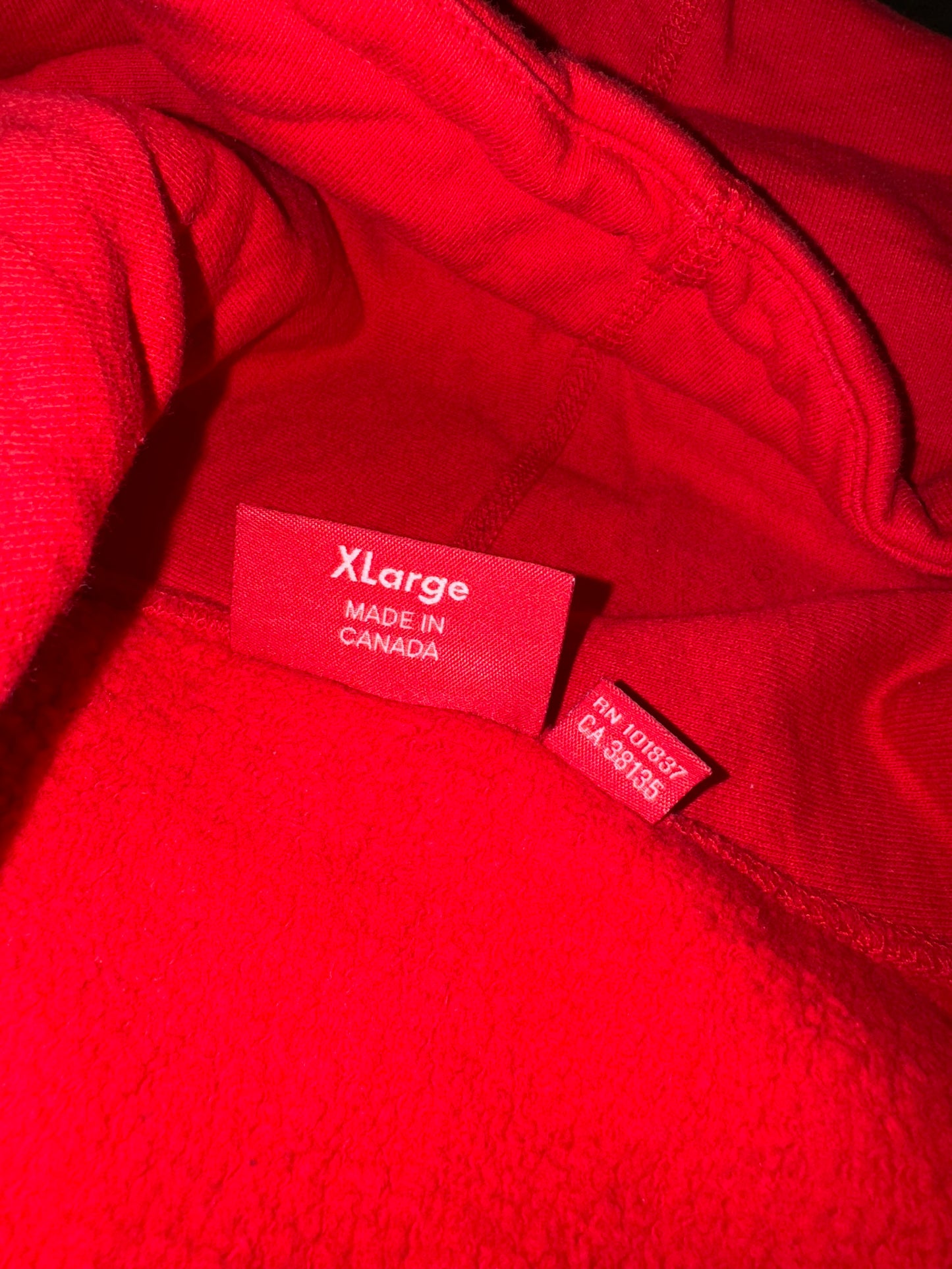 Supreme Hoodie Red S Logo Chest