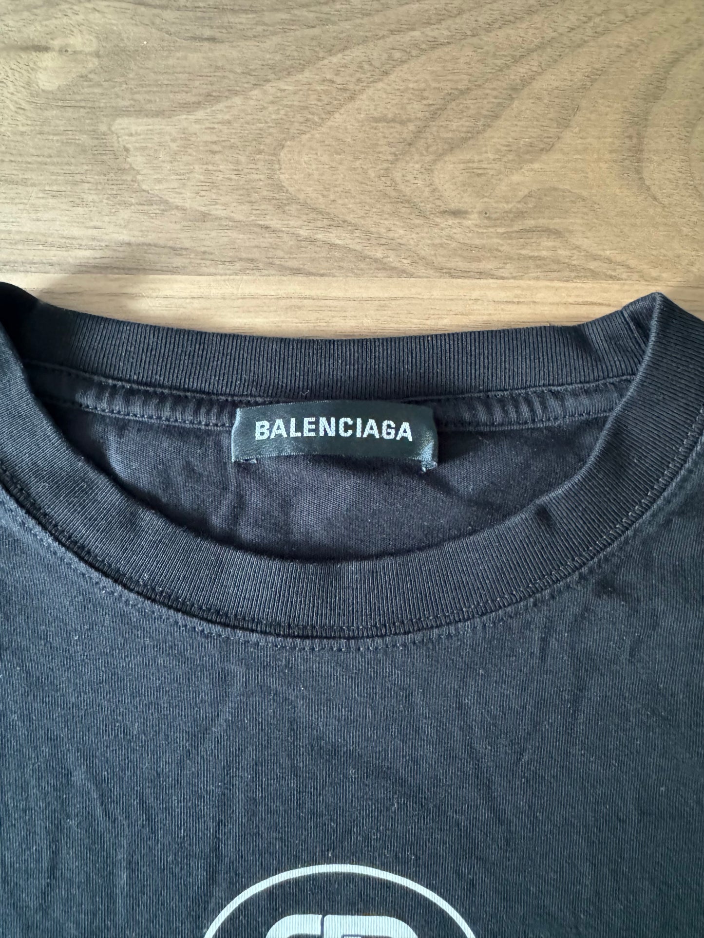 Balenciaga T-Shitt BB Logo Black