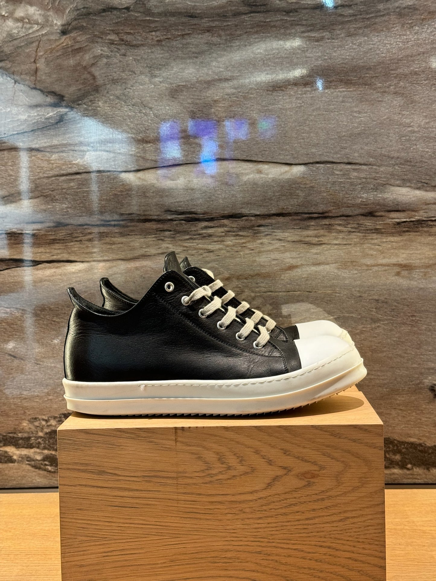 Rick Owens Sneakers Low Black White