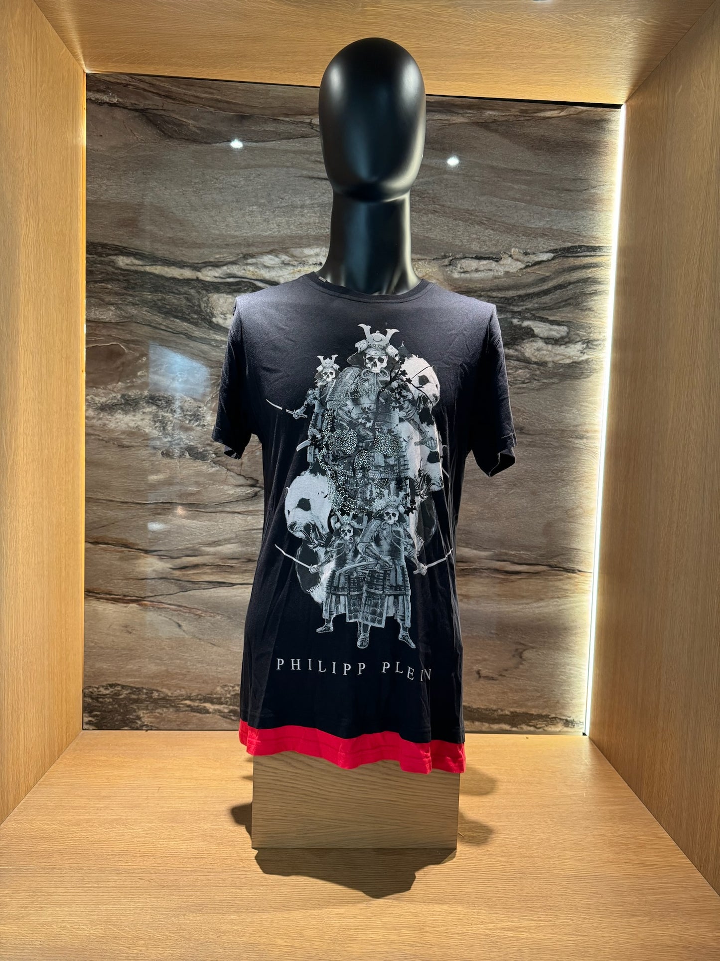 Philipp Plein T-Shirt Skull Black Red