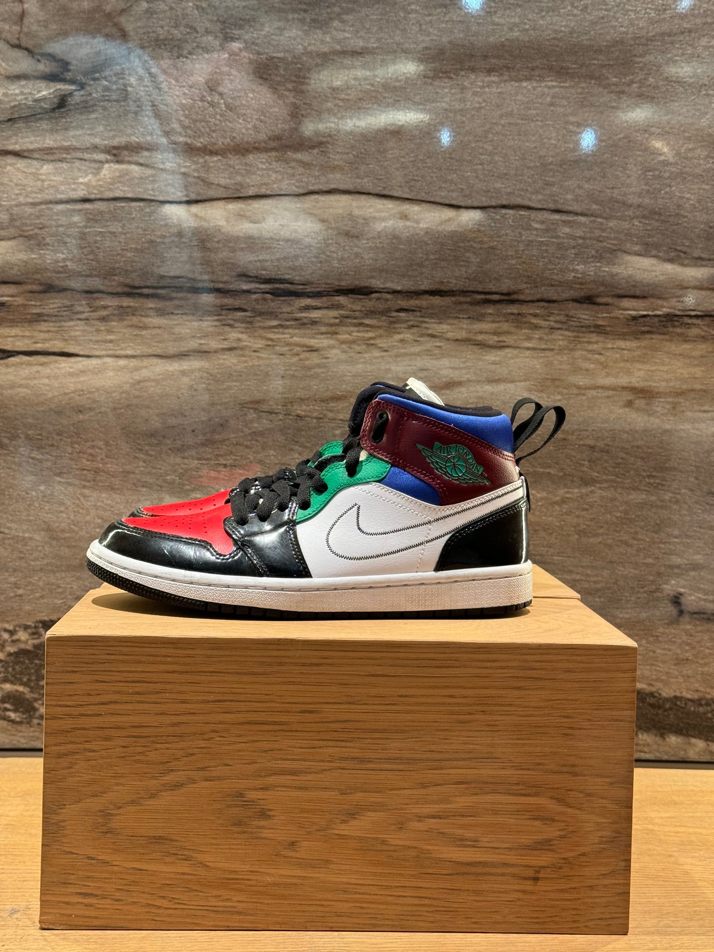 Air Jordan 1 Mid Multicolor Patent