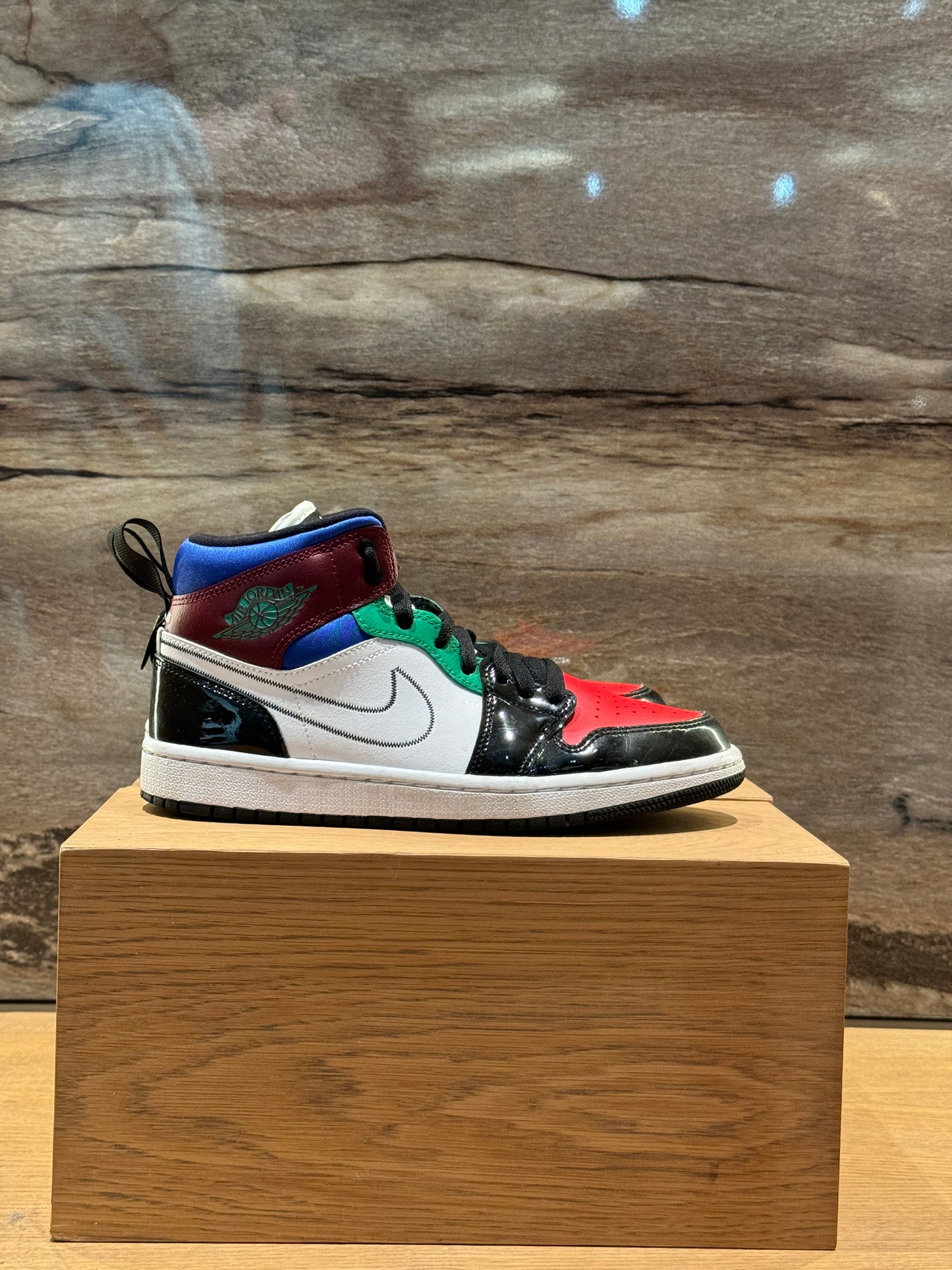 Air Jordan 1 Mid Multicolor Patent