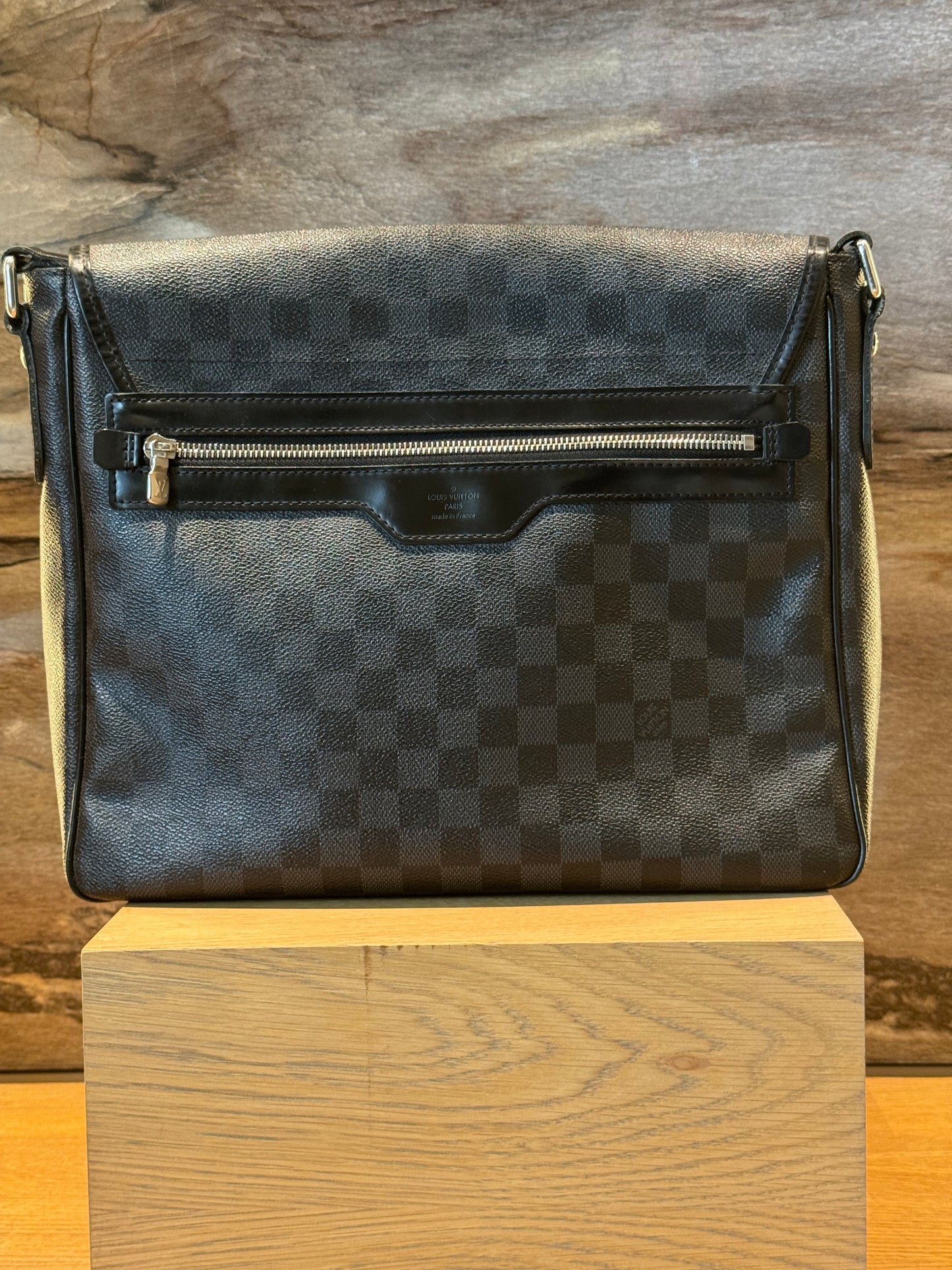 Louis Vuitton Messenger Bag Leather Damier