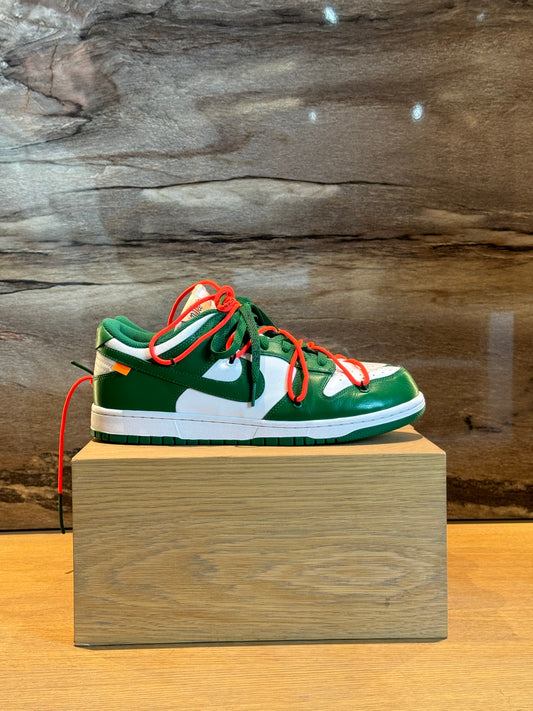 Off-White x Nike Dunk Low Pine Green