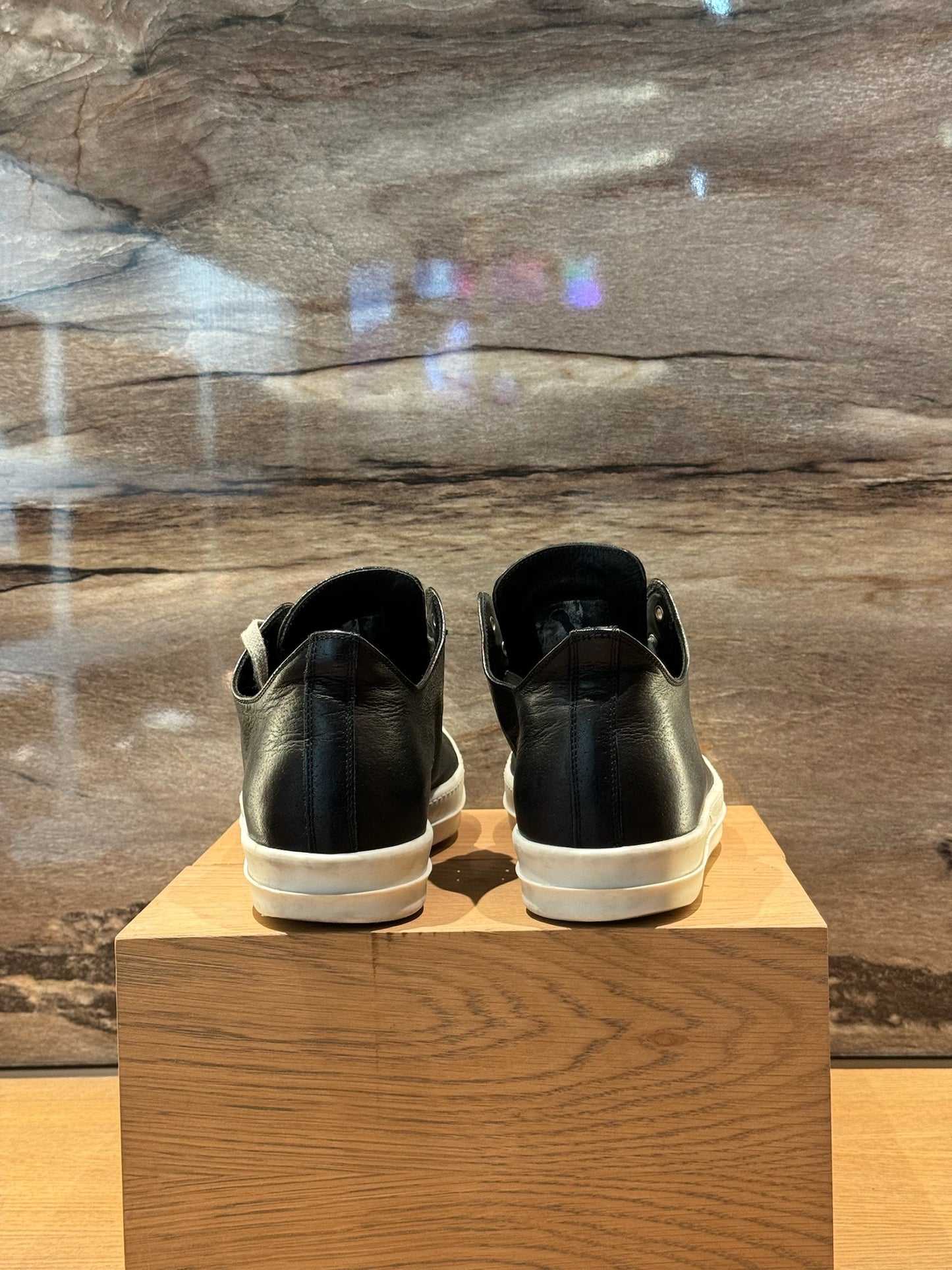 Rick Owens Sneakers Low Black White