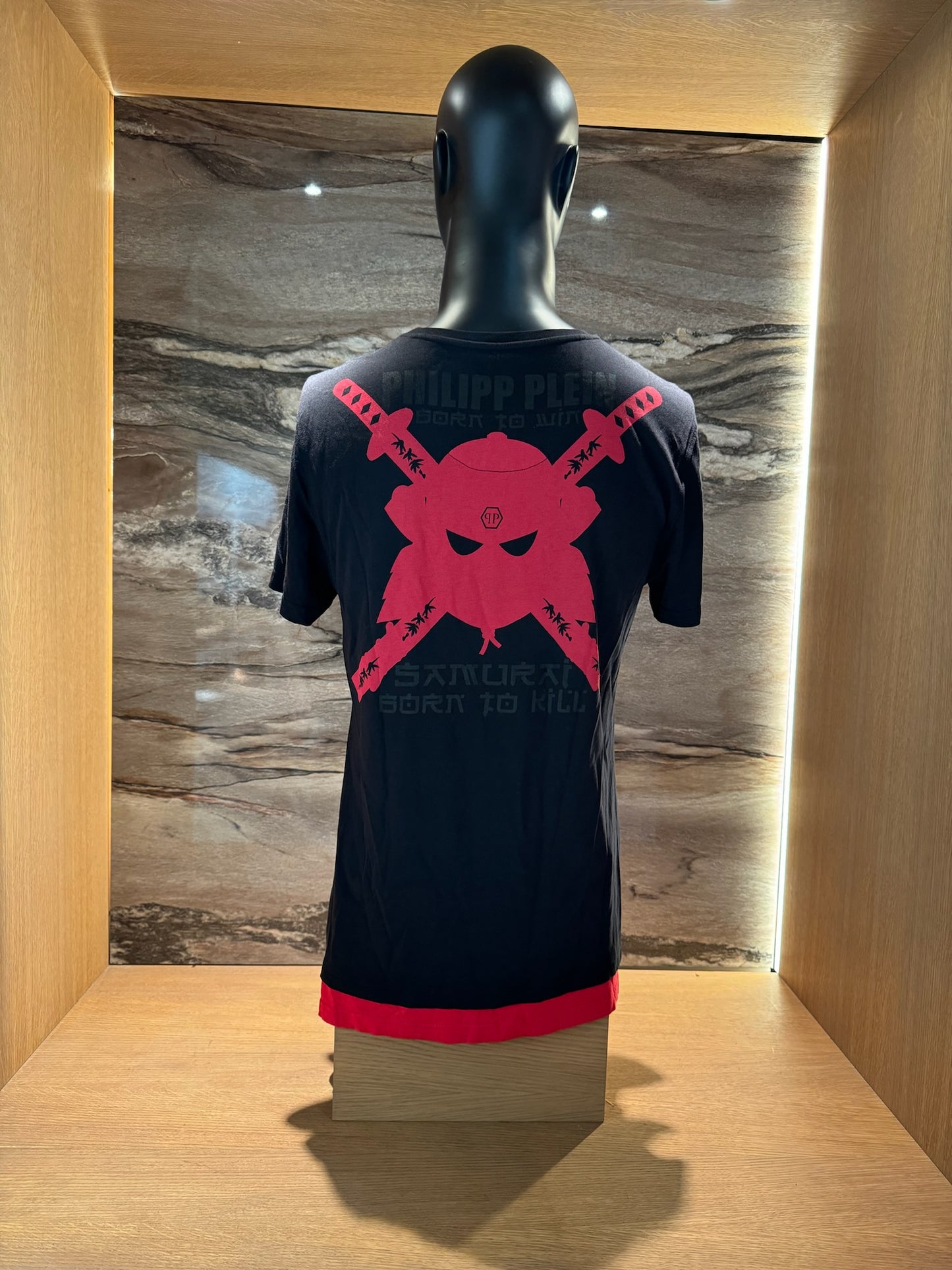 Philipp Plein T-Shirt Skull Black Red