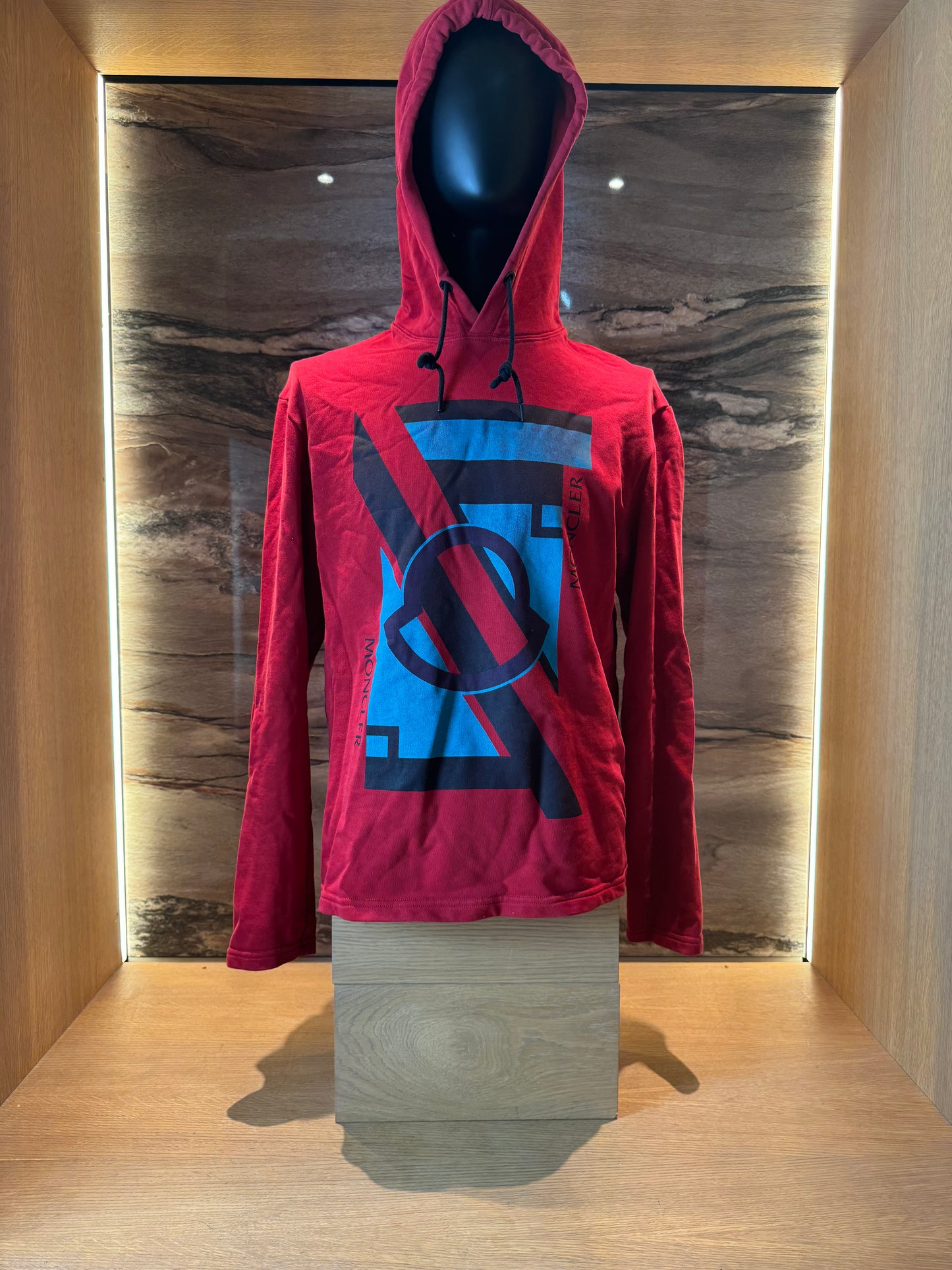 Moncler Hoodie Red Print